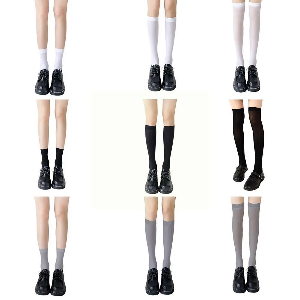 

Black And White College Style Socks Ladies Over-knee Ladies Socks And High Mid-high Socks Socks Thigh Socks Tube Long B6v7