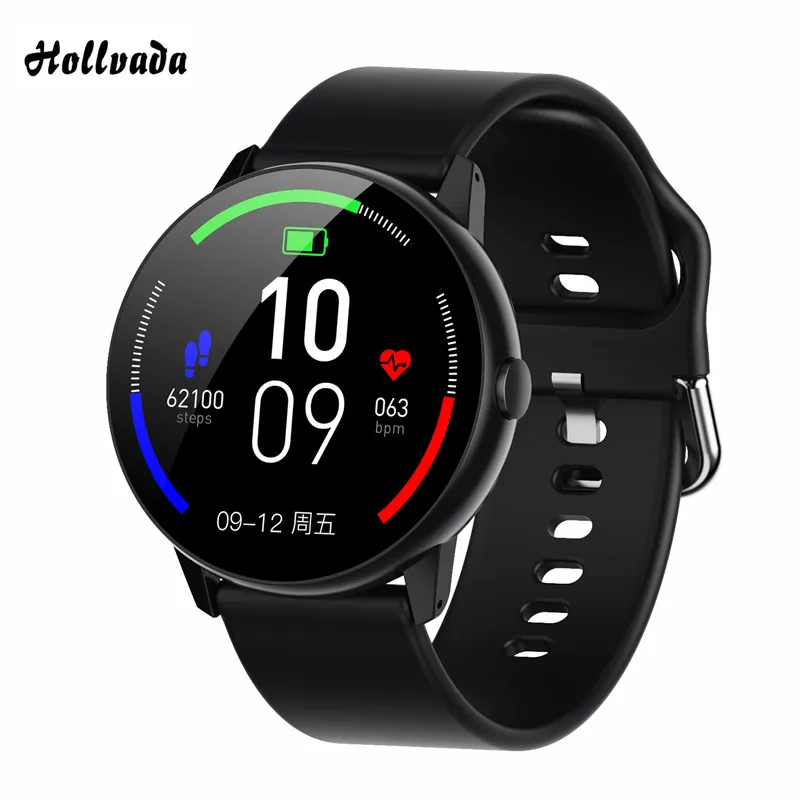 g28 black Новые G28 Смарт-часы с круглыми кругами HD Полноэкранный сенсорный браслет многофункциональная поддержка запястья для ios Android и MIUI - Цвет: g28 black