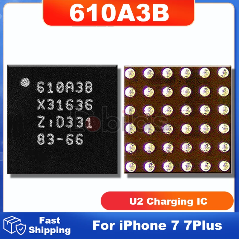 

1Pcs/Lot 610A3B U2 U4001 For iPhone 7 Plus 7G 7P USB Charger Charging IC TRISTAR IC 1610A3B BGA Integrated Circuits Chip Chipset