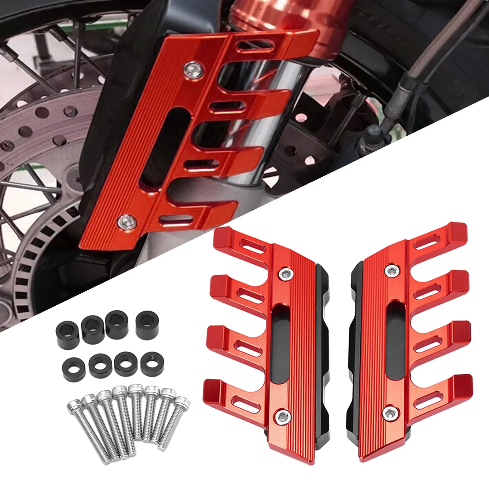 

1 Pair Motorcycle Aluminum Accessories, Front Sliding Protection, , Decorative Cover, Fit for Kawasaki Z750 Z800 Z