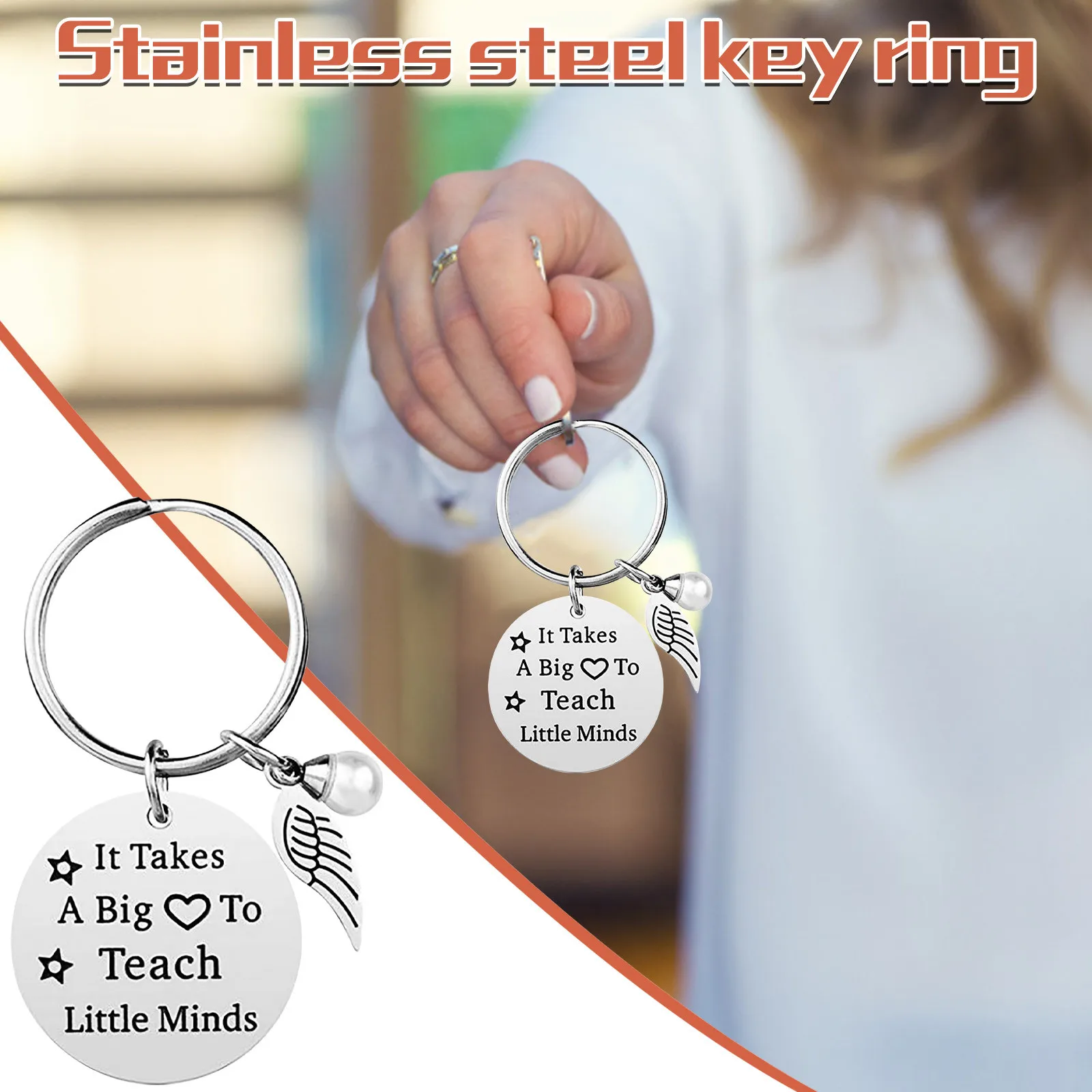 Брелок из нержавеющей стали с гравировкой подарок на день матери лучший