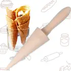 Деревянная конусная форма для мороженого, вафельный ролик сделай сам для яиц, омлета, вафель, печенье рулет, кухонные инструменты для украшения выпечки, инструмент сделай сам для хлеба, десерта