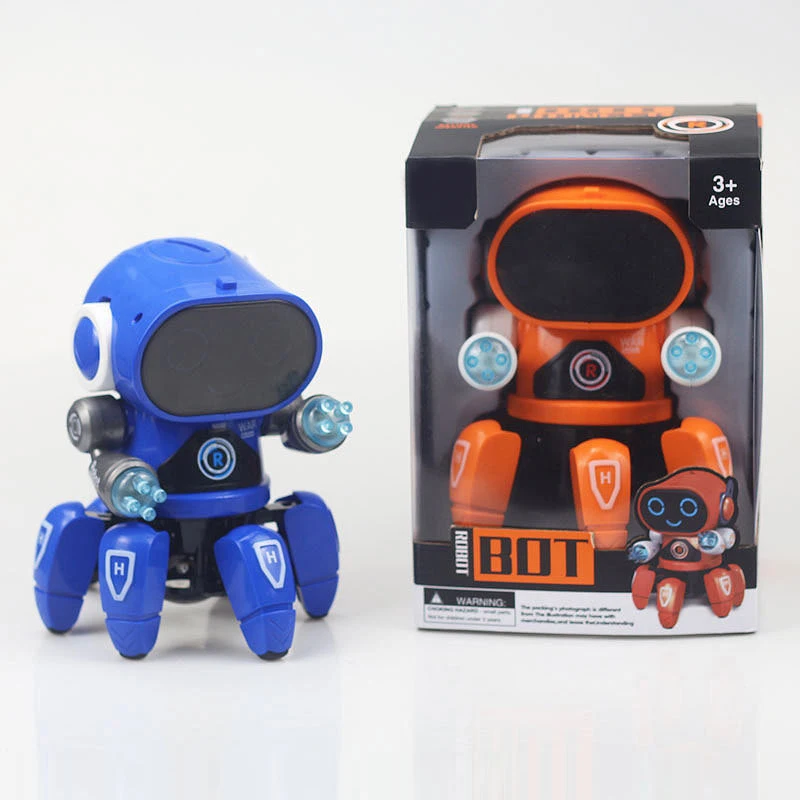 Танцы Электрический коготь рыбы новые продукты 6 робот светильник музыка ребенок