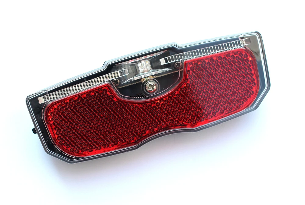 

Bike Cycling Bicycle Rear Reflector Tail Light Bike Light For Luggage Rack Aluminum Alloy Reflective Light Bike Lamp Accessories