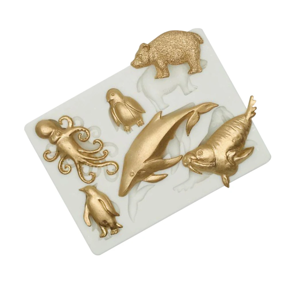 2020 силиконовая форма для торта на Хэллоуин змея паук ракушка дельфин осьминог