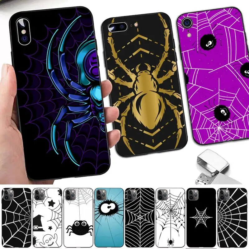 Yinuoda паутиной чехол для телефона iPhone 8 7 6 6S Plus X 5S SE 2020 XR 11 12 pro XS MAX|Бамперы| |