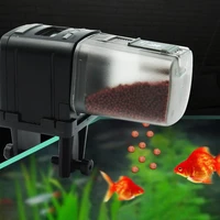 automatic fish feeder fish tank aquarium fish food dispenser lcd display timer feeding dispenser adjustable auto feeder