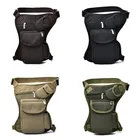 Холщовая поясная сумка для велоспорта, уличная тактическая многофункциональная сумочка на ногу, мужская сумка для отдыха, спорта, сумка для рыболовных снастей