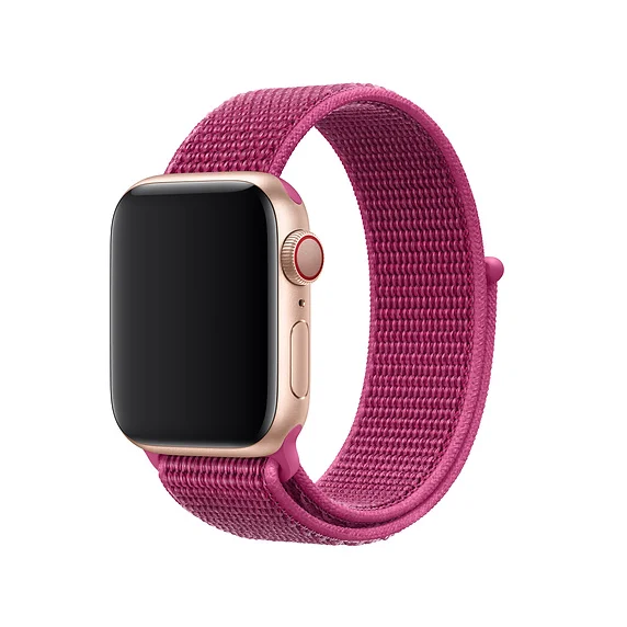 dragon Fruit Тканый нейлоновый ремешок для часов Apple Watch ремешок 40 мм 44 мм 38 мм 42 мм мягкая Спортивная петля для iWatch 5 4 3 2 1 дышащий ремешок - Цвет ремешка: dragon Fruit