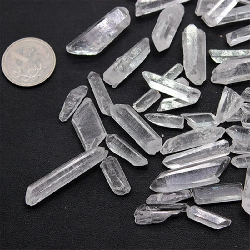 Natural Clear Quartz Single Point Wand Hexagonal prism Energy Original Stone Crystal Fengshui Mineral Specimen Decoration | Дом и сад