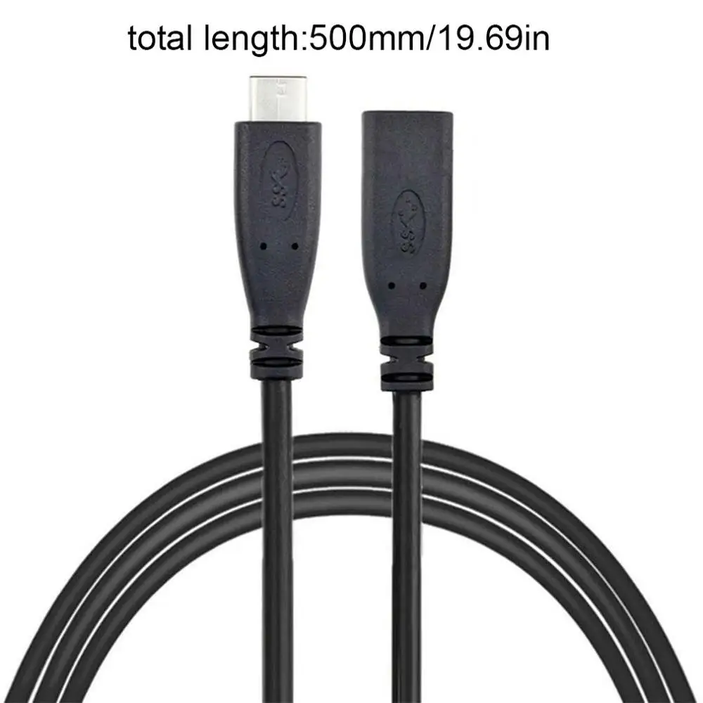 Тип USB C кабель-удлинитель 3 1 данных видео кабель USB-C мужского и женского пола