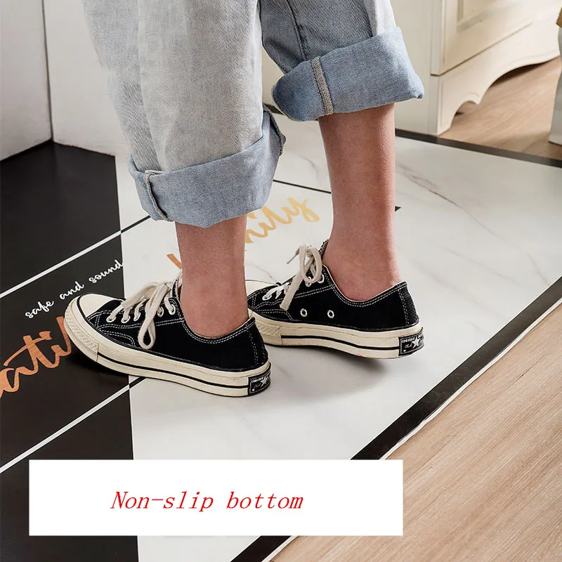 Мраморный кожаный напольный коврик водонепроницаемый нескользящий для ванной