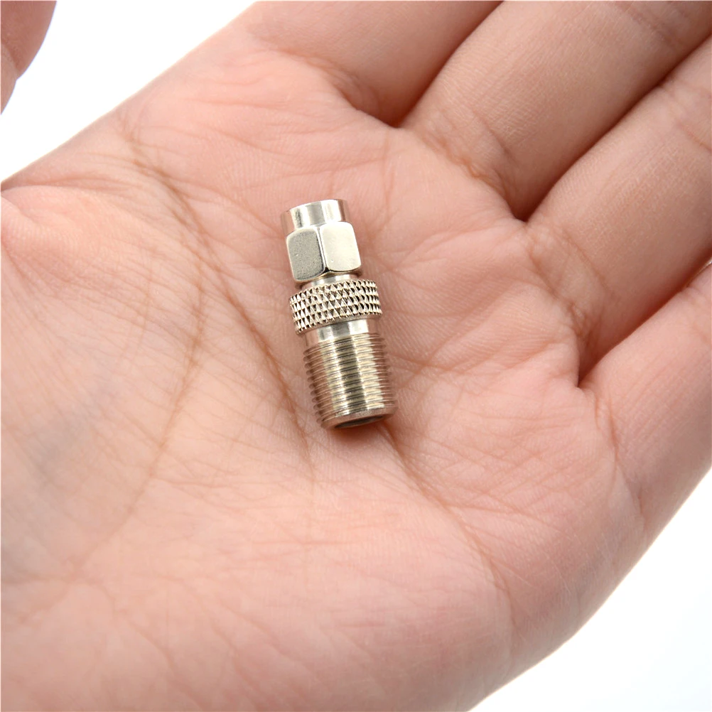 One Piece F Type Female to SMA Male Plug Coaxial Adapter Connector Silver Tone RF Coax | Обустройство дома