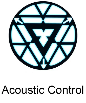 Acoustic Control Железный человек светодиодный светильник акустическое управление o-образным вырезом с короткими рукавами футболки звуковая активация рубашки для вечерние - Цвет: Acoustic Control