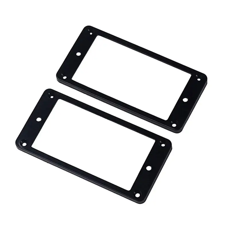 2шт рама звукоснимателя плоская пластиковая черная двойная катушка