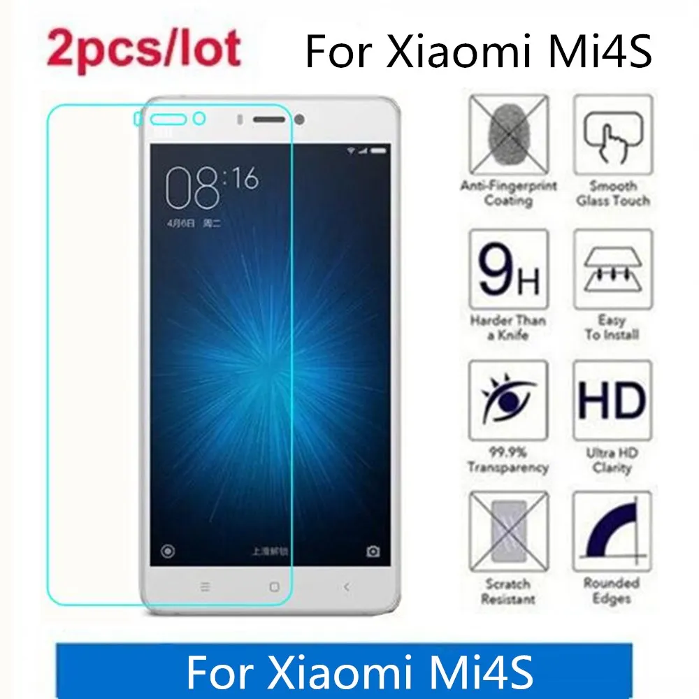 

Закаленное стекло для Xiaomi Mi4S 2.5D Премиум Защитная пленка на экран для Xiaomi Mi4S защитная пленка, стекло