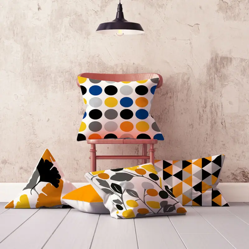45x45 см чехол для подушки с геометрическим рисунком защитный мягкий дивана