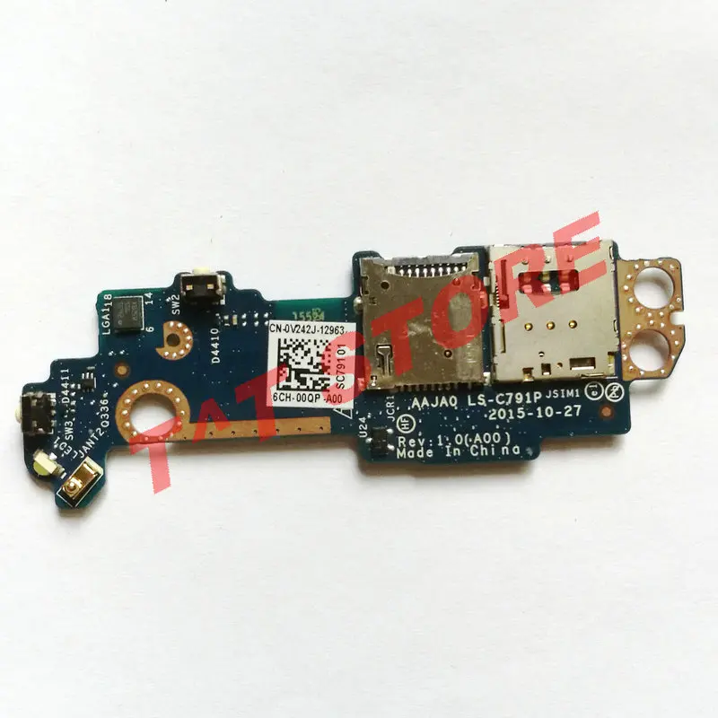 Оригинал для Dell Latitude 11 5175 5179 планшет SIM SD кард-ридер Кнопка питания дочка печатная