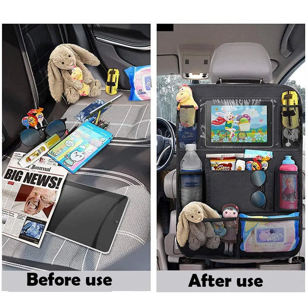 

Органайзер на заднее сиденье автомобиля, водонепроницаемый дорожный держатель, аксессуары для внедорожников, мульти-карманная сумка на за...