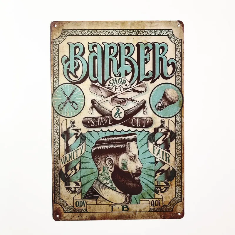 

Picture of Metal Wall Shop Vintage Tin Sign College Dorm Metal Plate Decoration Plaque Poster Cafe Bar Wall Home Decor8x12 Inch