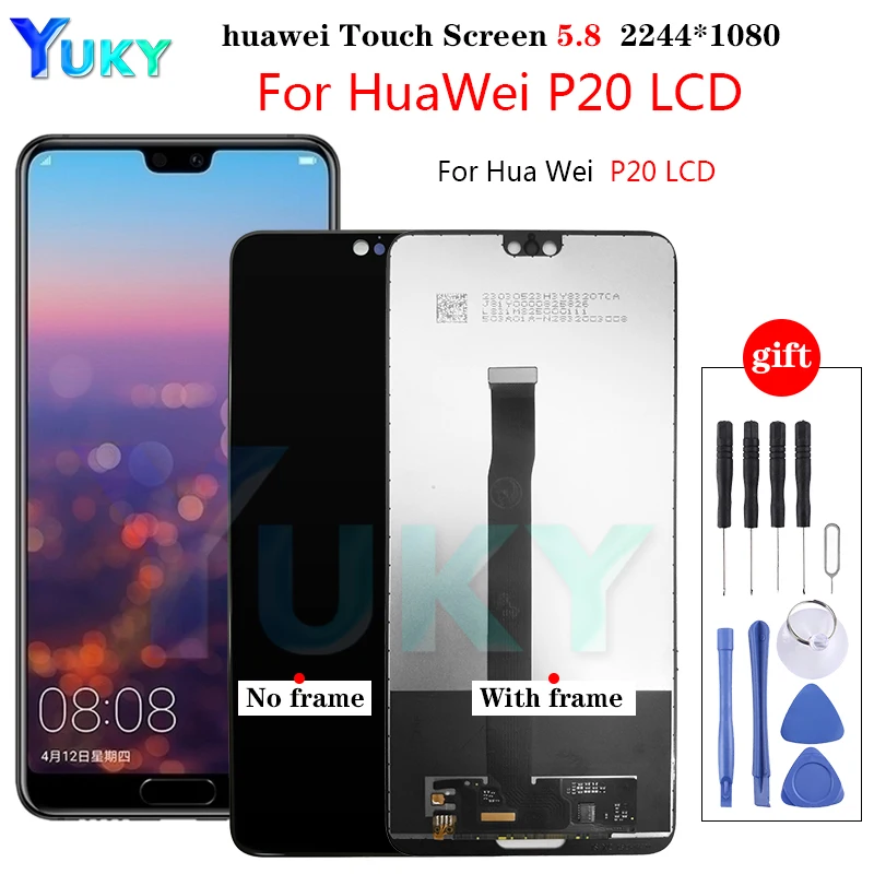 

5.8''For Huawei P20 Display Touch Screen Digitizer Assembly Replacement EML-L29C, EML-L09C EML-L09 EML-L22 EML-L29 EML-AL00 LCD