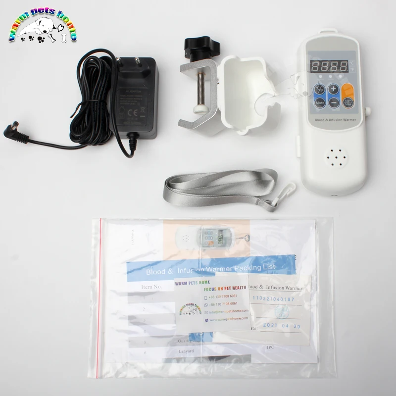 Sistema de infusi&oacute;n con pantalla LCD, calentador de sangre y de infusi&oacute;n, equipo veterinario-5