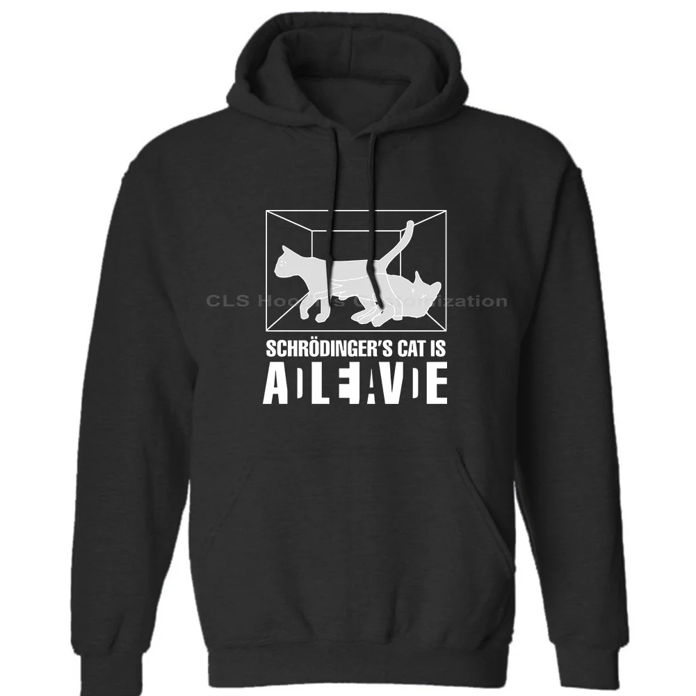 Schrodinger's Cat-Physics/Funny/Science Cool casual pride мужские нейтральные(женские) зимние толстовки кофты с капюшоном