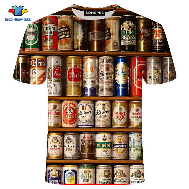 SONSPEE/Новая летняя мужская футболка с короткими рукавами изображением поросенка и