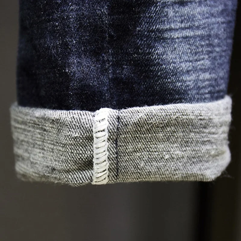 New Style Men's Jeans Classic Cowboy Stretch Slim Fashion Pencil Pants Casual Abrade Trousers High Quality Denim Pants