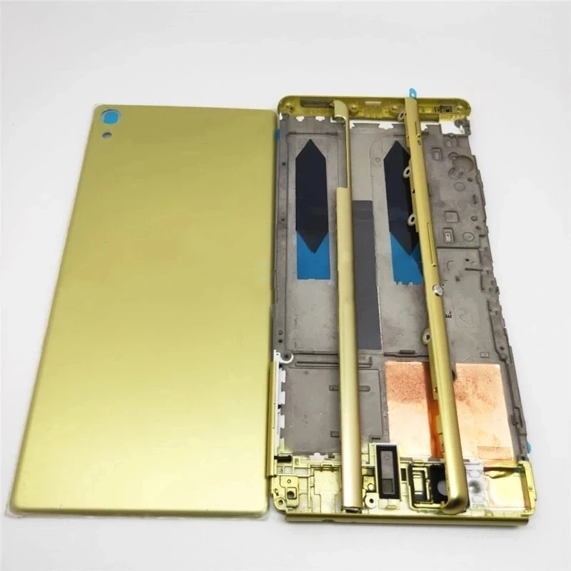 

Full Housing Middle Front Frame Bezel Housing For Sony Xperia XA Ultra C6 F3215 F3216 F3212+ Side Rail Stripe with Side Buttons