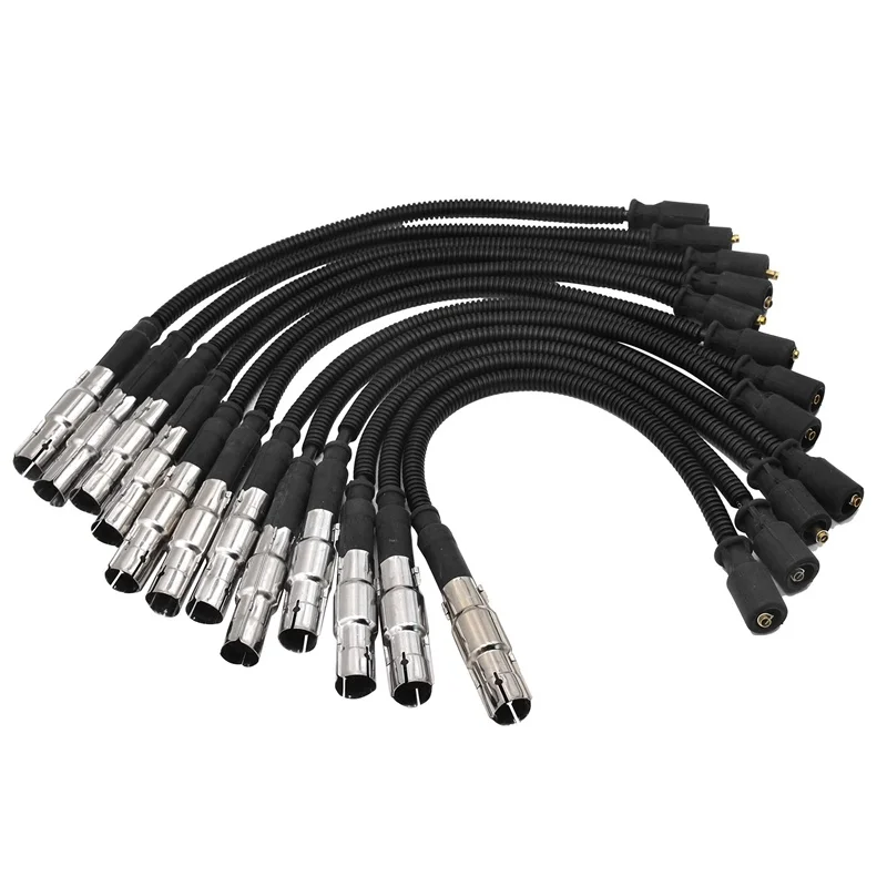 

12Pcs Spark Plug Ignition Wire Set for Mercedes Benz C-Class E-Class ML SLK 320 350 1121500218