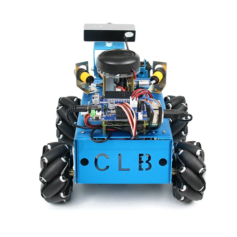 Günstig Raspberry Pi 4B Robotic Arm Vision Roboter Mecanum Omnidirektionale Rad Unmontiert Kit OpenCV Gesicht Anerkennung Gimbal