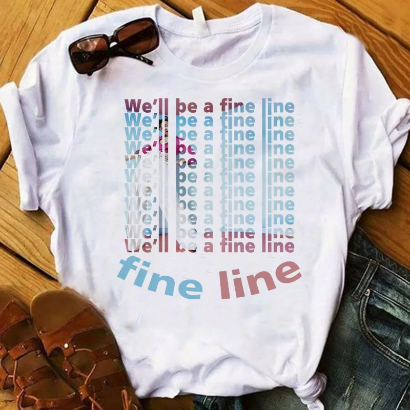 

Harry Styles Printed Digital printing Fashion Loose Cotton T-shirt Men's and Women's Short Sleeve T-shirt Thin Top New Album