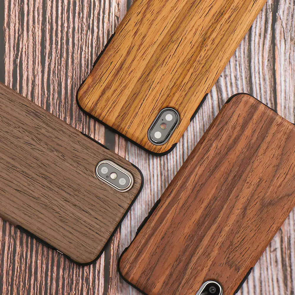 

Premium Hybrid Real Wood Case For iPhone 11 Pro Max Xr X Soft Ultra Thin Cover For iPhone 7 Plus 8 6 6s 5 5s SE 2020 12 Mini