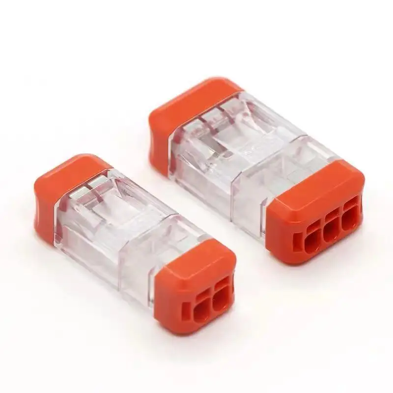 

Docking Type Mini Quick Wire Connector Universal Compact Electrical Wiring Connectors Push-in Butt Conductor Terminal Block PCT