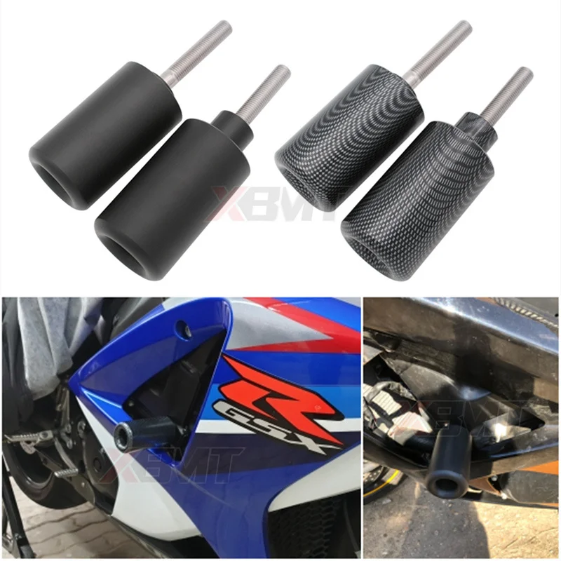 Motorcycle Black/Carbon No Cut Frame Sliders Crash Falling Protection For Suzuki GSXR1000 GSXR GSX-R 1000 K7 2007-2008 | Автомобили и