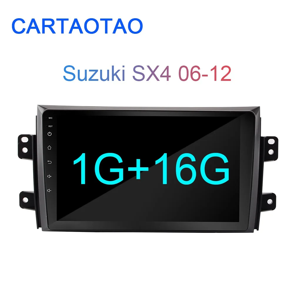 1G-16G 2G+ 32G " 2DIN Android 8,1 GO автомобильный DVD мультимедийный плеер для Suzuki SX4 2006-2012 автомобильный Радио gps навигация WiFi BT плеер 2 Din - Цвет: 1G-16G