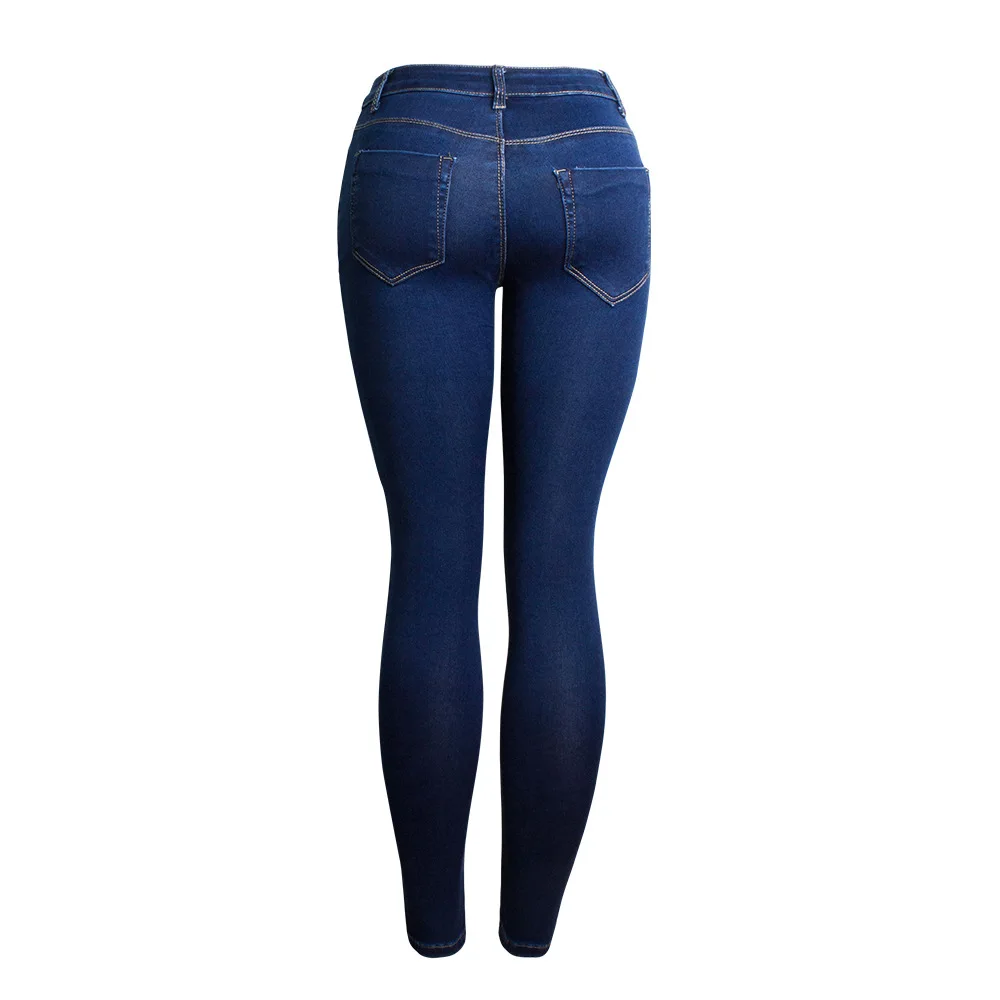 

Spring, Summer And Autumn, 2021 New Women'S High Waist Close-Fitting Skinny Pants Pencil Pants Pearl Jeans