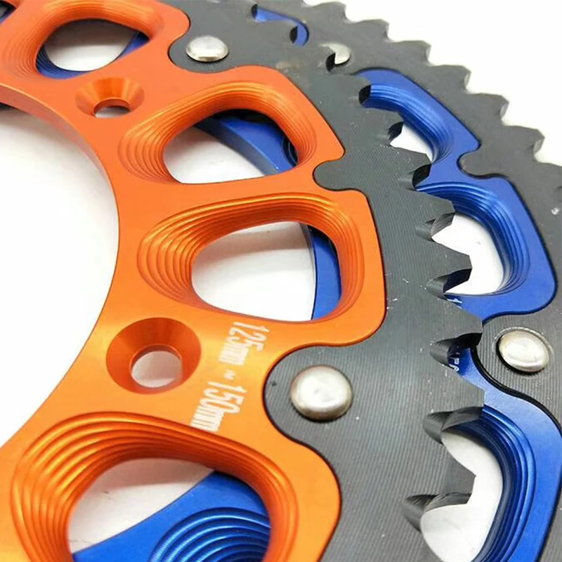 Цепная пластина для мотоцикла зубчатая 52 t подходит HJ250H KEWS K16 K18 KTM SX SXF EXC 125 200 250 2002