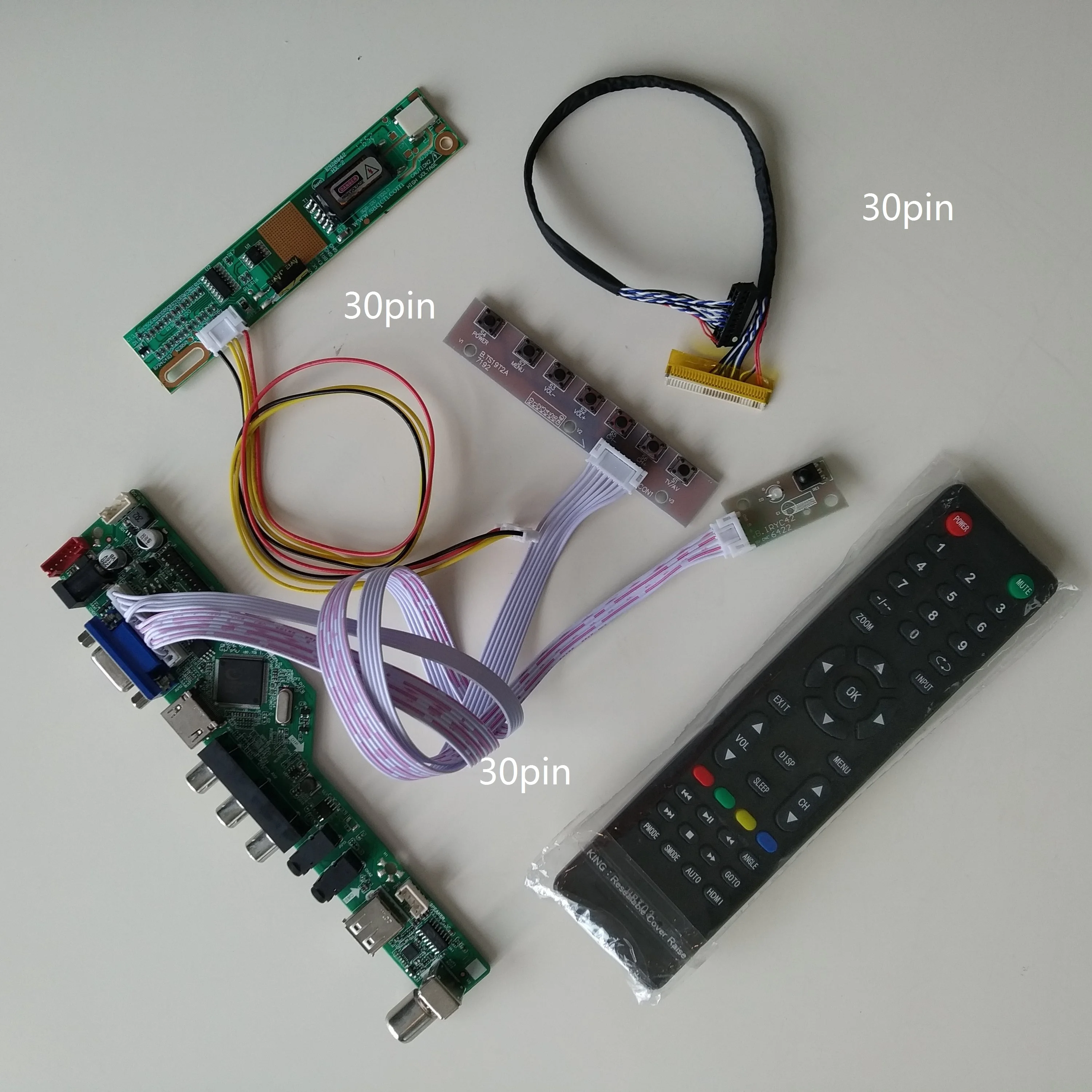 

LCD TV HDMI-compatible AV AUDIO USB VGA 1 CCFL lamps Controller Board For LP171WP4(TL)(N2) /LP171W01(A4) 1440X900 card display