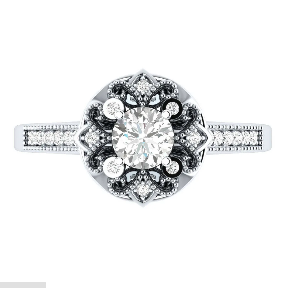 Bague Ringen, креативный цветок, моделирование, простое серебро 925, ювелирное изделие, женское кольцо с сапфиром, Ziron, помолвка, юбилей, свидания