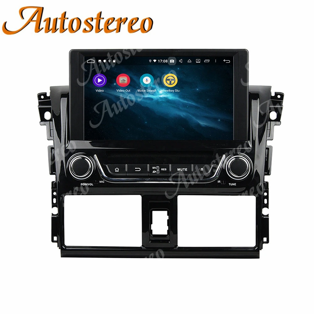 DSP Android 9 0 автомобильный DVD плеер GPS навигация для Toyota YARIS 2013-2015 головное устройство