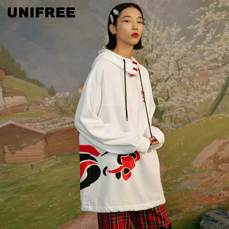 UNIFREE [Chang 'an Twelve Hours] Женская длинная куртка в китайском стиле с тонким и
