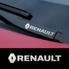 Металлическая Эмблема, декоративные наклейки, светоотражающие наклейки на стеклоочиститель для Renault clio 2, 3, 4, megane1, 2, 3, 4, автомобильные аксессуары