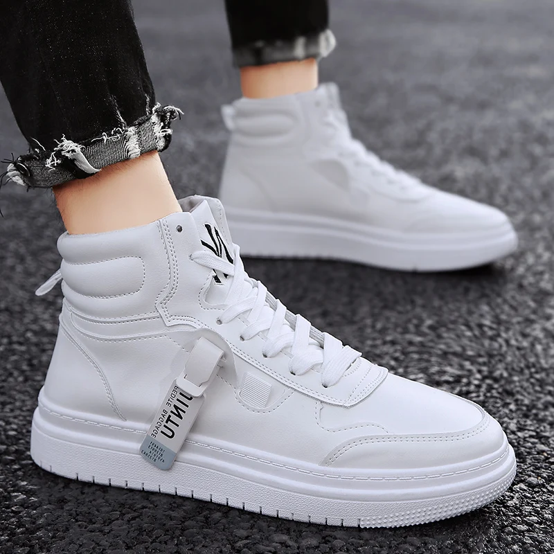 

The new trendy brand inner heightening shoes waterproof fashion trend high top sports and leisure all-match trendy shoes