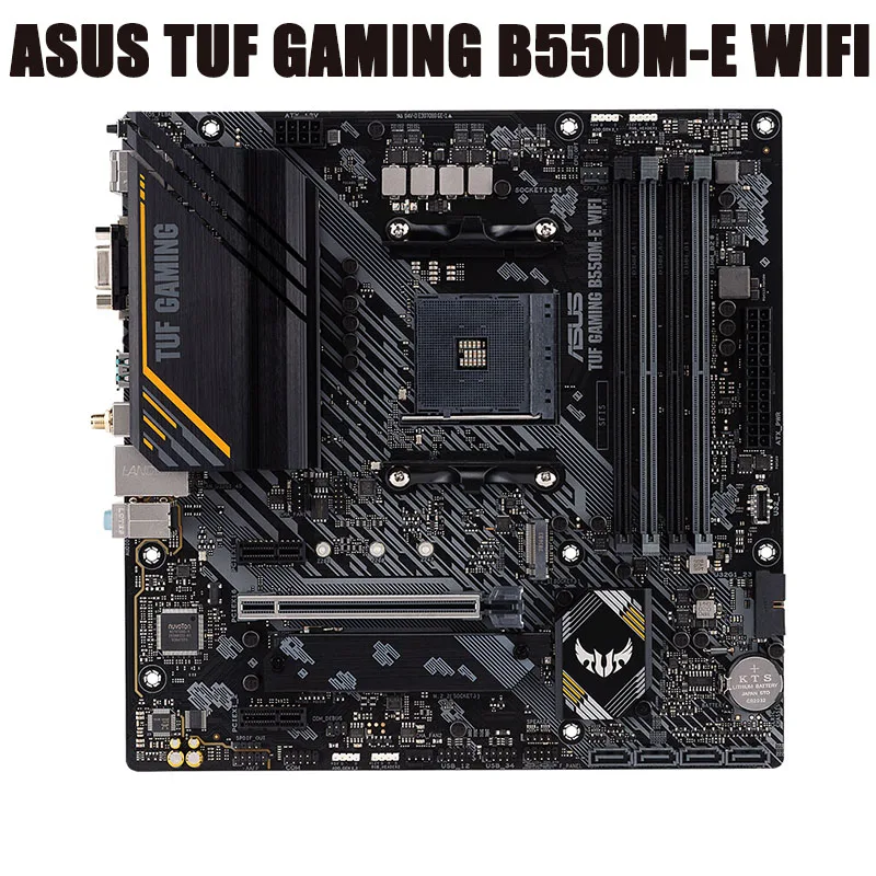 

Brand New ASUS TUF GAMING B550M-E WIFI Motherboard Support CPU 5600X/5800X (AMD B550/Socket AM4)