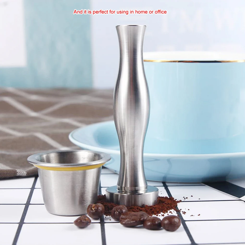 

Stainless Steel Powder Hammer Sturdy Distribution Coffee Tamper Smooth Handle Gadgets Machine Supplies for Household Office