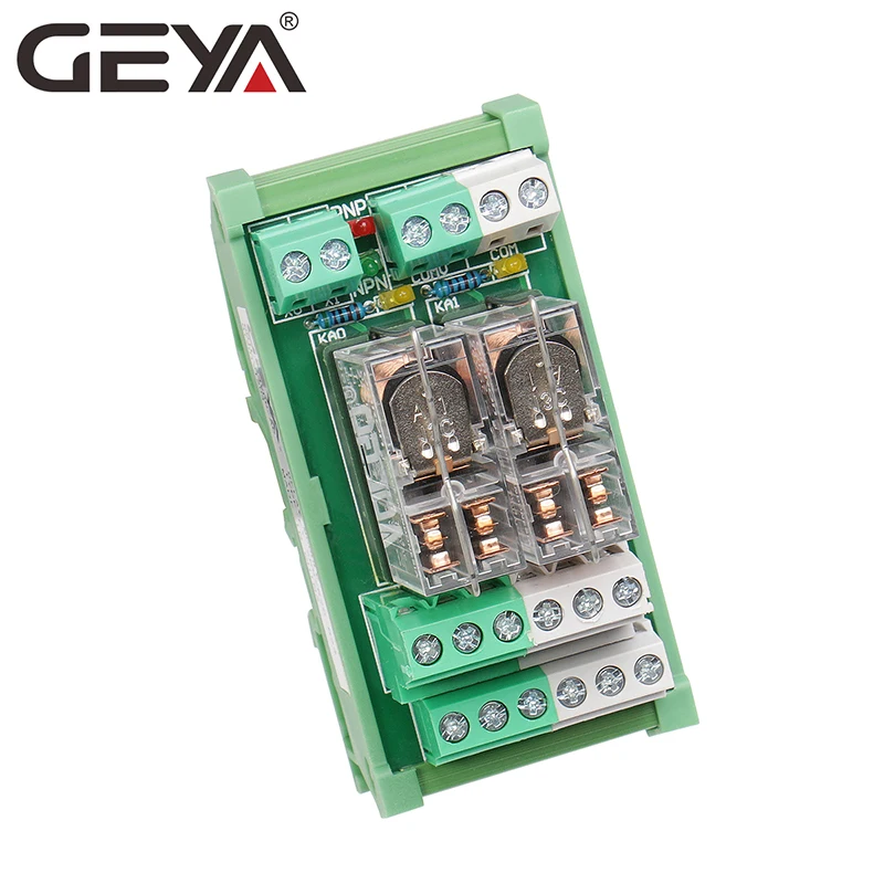 GEYA 2NG2R 2 каналов Omron Реле модуль 2NO 2NC DPDT реле ПЛК Интерфейс 12V 24V AC/DC|Реле| |