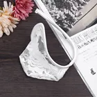 Мужские сексуальные кружевные C-образные черные прозрачные сетчатые стринги, Невидимые стринги, нижнее белье