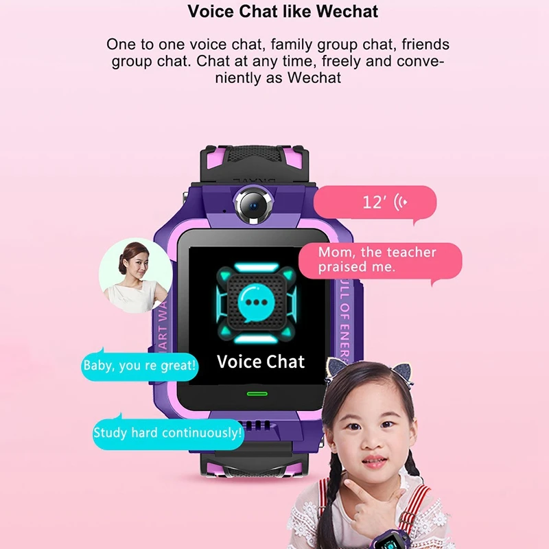 Z6 двойная камера анти-потеря местоположения Детские умные часы SOS SIM LBS трекер